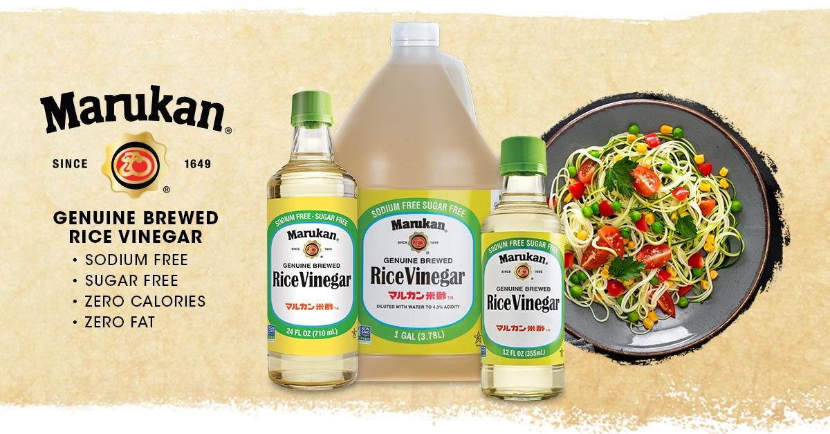 Sodium Free & Sugar Free Marukan Genuine Brewed Rice Vinegar